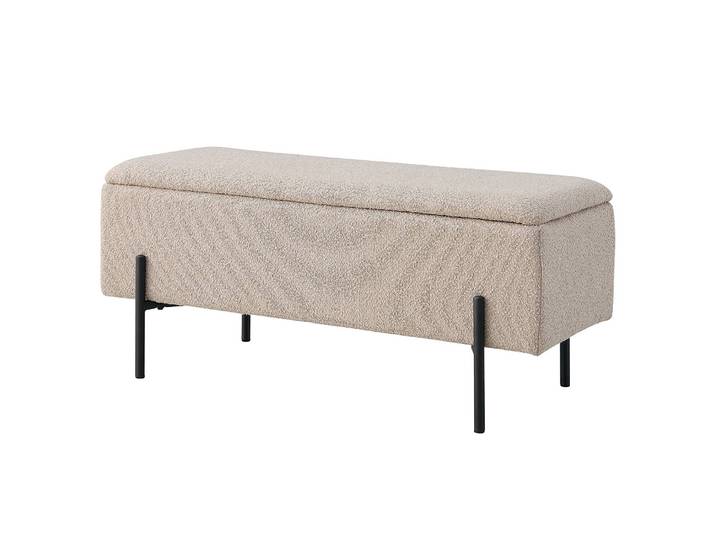 home24 Zitbank Watfjord 95 x 46 x 37cm beige/beige