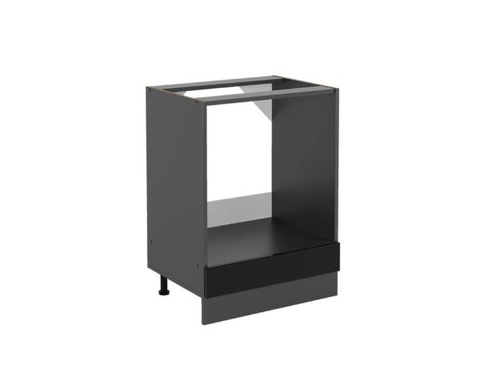 Meuble pour four R-Line 60cm sans PT Noir Haute brillance/Anthracite Vicco 41068