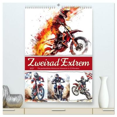 Zweirad Extrem (hochwertiger Premium Wandkalender 2027 DIN A2 hoch), Kunstdruck in Hochglanz