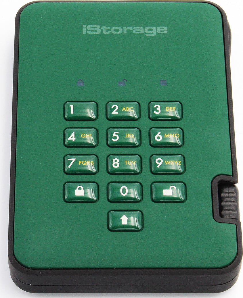iStorage diskAshur 2 Externe Harde Schijf, 1 TB, Groen