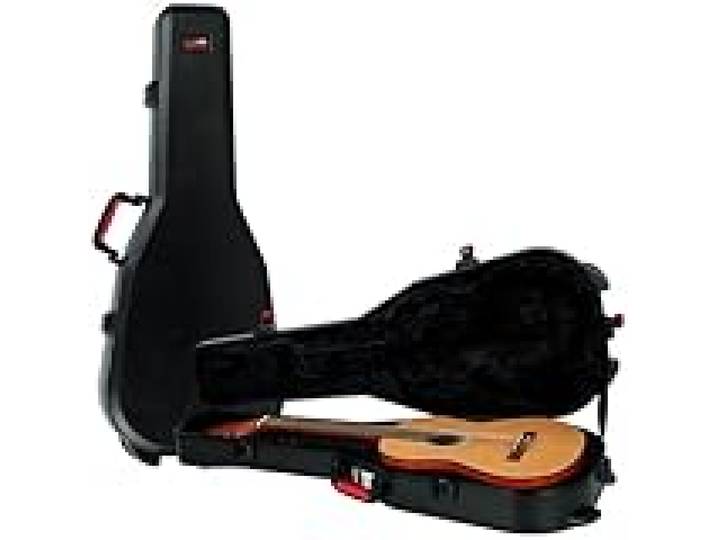 Gator Cases Flight Case moulé pour guitare acoustique de style classique avec loquet de verrouillage approuvé par la TSA; (GTSA-GTRCLASS)