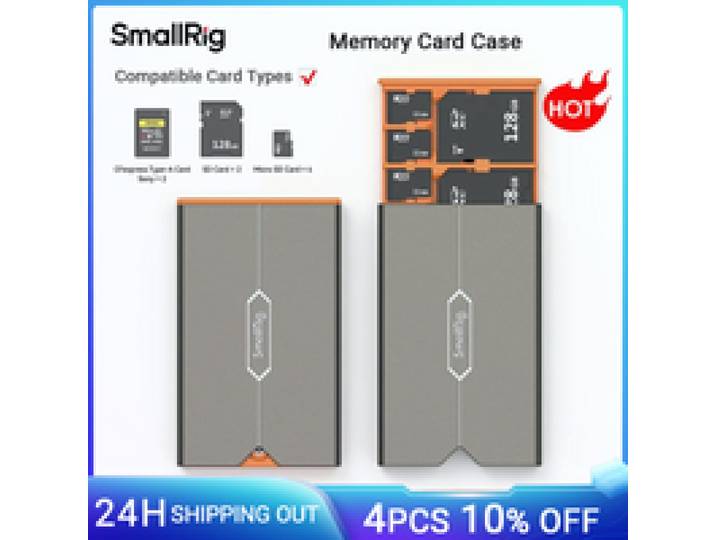 Smallrig Geheugenkaart Case Voor Sony Cfexpress Type-Een Kaarten Sd Kaarten Micro Sd Kaarten Voor Actie Camera Drones camera Rig -4107