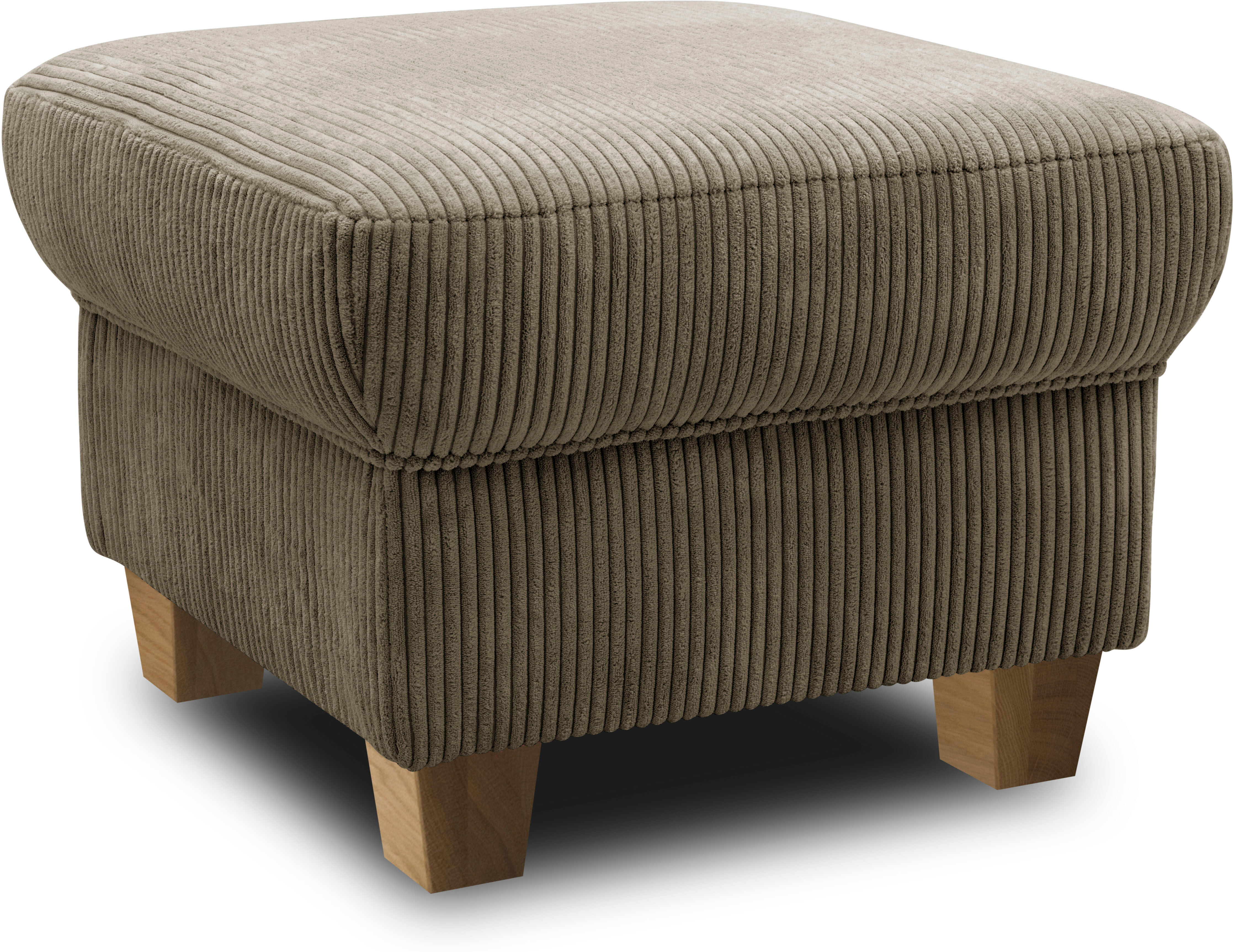 Polsterhocker HOME AFFAIRE "Yesterday", braun (schlamm), B:58cm H:42cm T:58cm, Struktur (100% Polyester);Primabelle-Microfaser (100% Polyester);Microfaser Antikleder-Optik Melrose (100% Polyester), Hocker, Polsterhocker, passend zur "Yesterday"-Serie schl