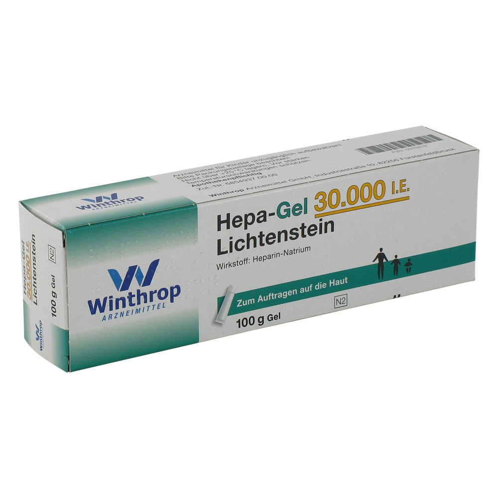 Zentiva Pharma GmbH Hepa-Gel 30000 internationale Einheiten Lichtenstein 03970213