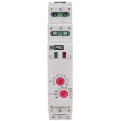 RS PRO Zeitrelais, DIN-Schienen, 0.1 s  576h, 195, Relais