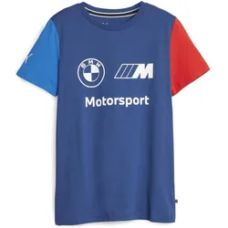 Puma, Unisex, Sportshirt, BMW Mms Kids Ess Logo Tee (176), Blau