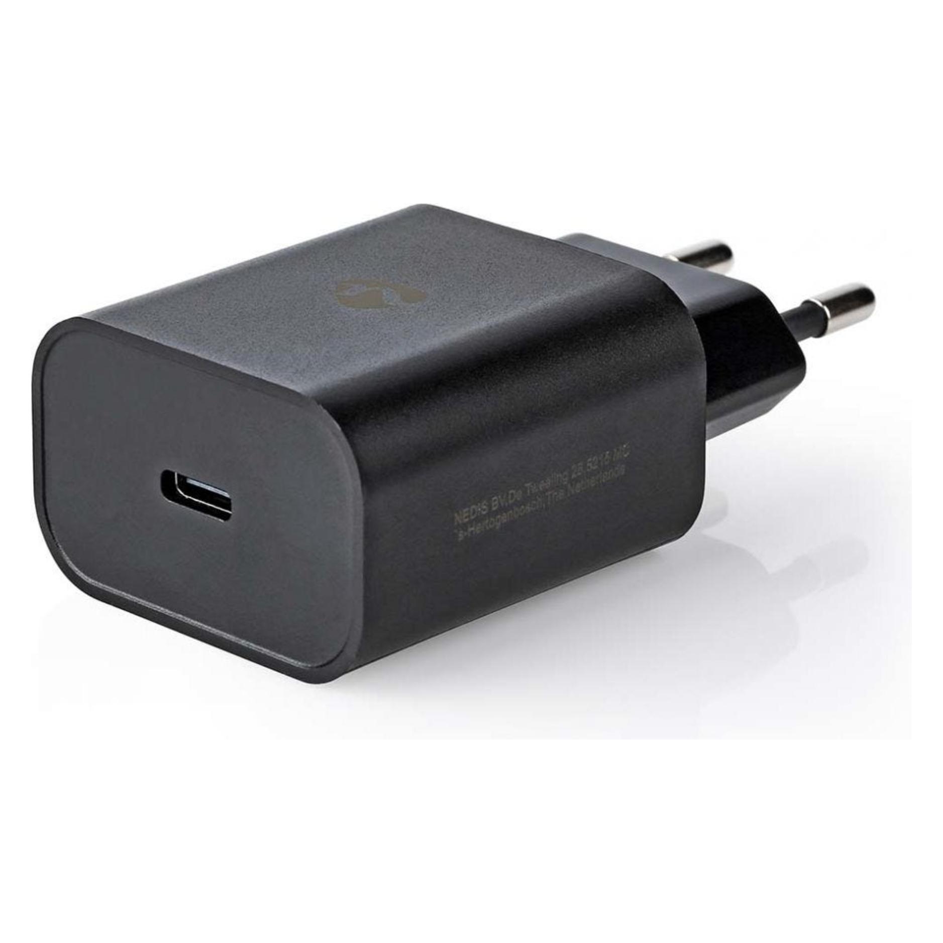 Nedis Netzladegerät 32 W Schnellladefunktion 1.5 2.0 2 - Anzahl der Ausgänge: 1, USB-C, Automatisch (32 W, 1 Port) (WCQC402ABK)