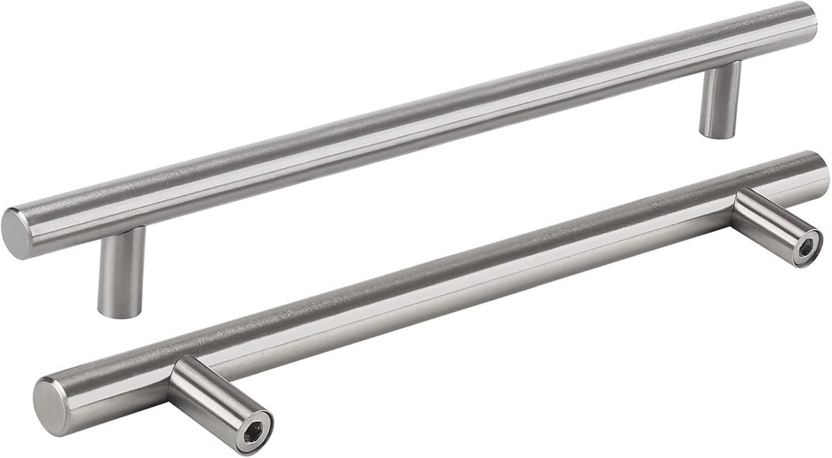 Set van 2 roestvrijstalen keukenkast handgrepen, 160 mm