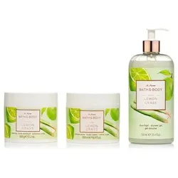 M.ASAM® Lemongrass Peeling 600g, Duschgel 750ml, Körpercreme 500ml
