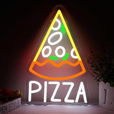 Pizza-, Burger-, Taco-Neonlicht-Catering-Fast-Food-Wandleuchte, USB-betriebene Stimmungsleuchte, dimmbar