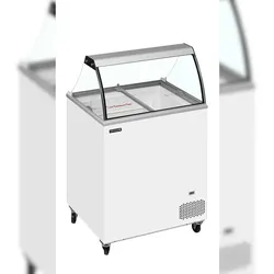 TEFCOLD Speiseeisvitrine IC201SC+SO 191l Weiß
