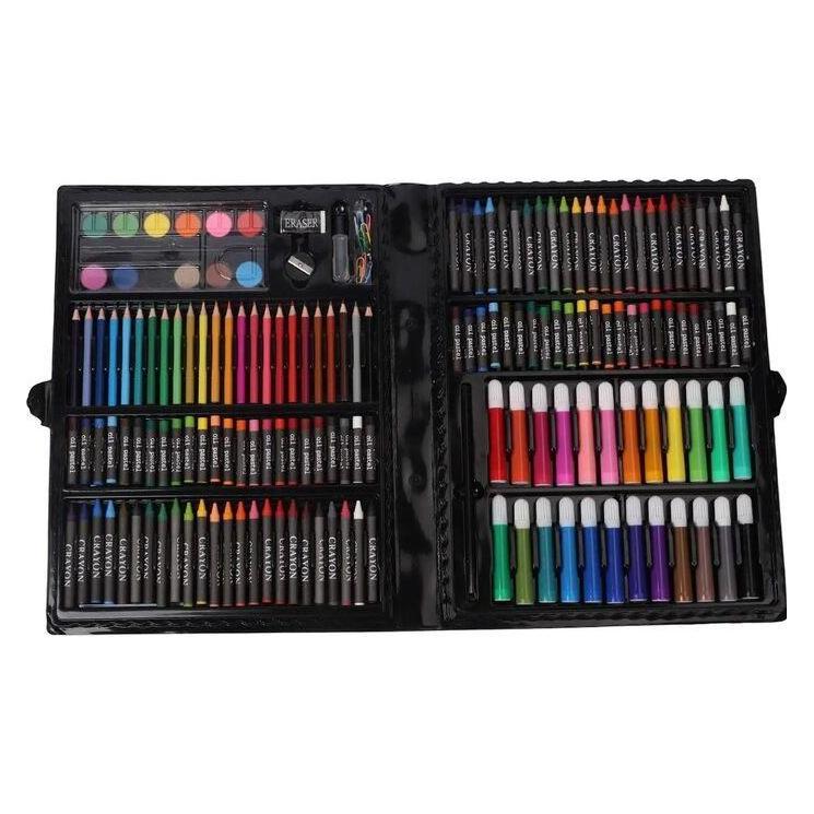 iLike Art set Vigo 168 pcs for drawing and painting with markers, crayons, watercolors and storage box (ILIKE)