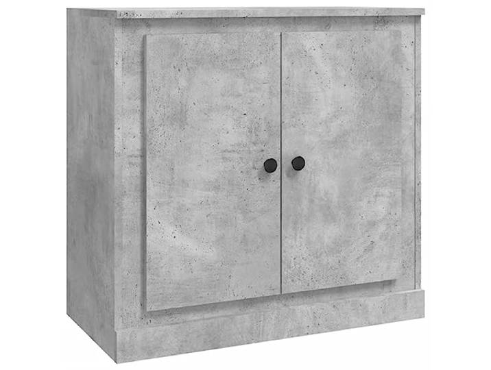 Kaorsrow Sideboard Betongrau 70x35,5x67,5 cm Kommode Holzwerkstoff Kompakter Beistellschrank in Beton-Optik für Wohnzimmer und Flur mit stabiler Deckplatte für Dekoration und Pflanzen.