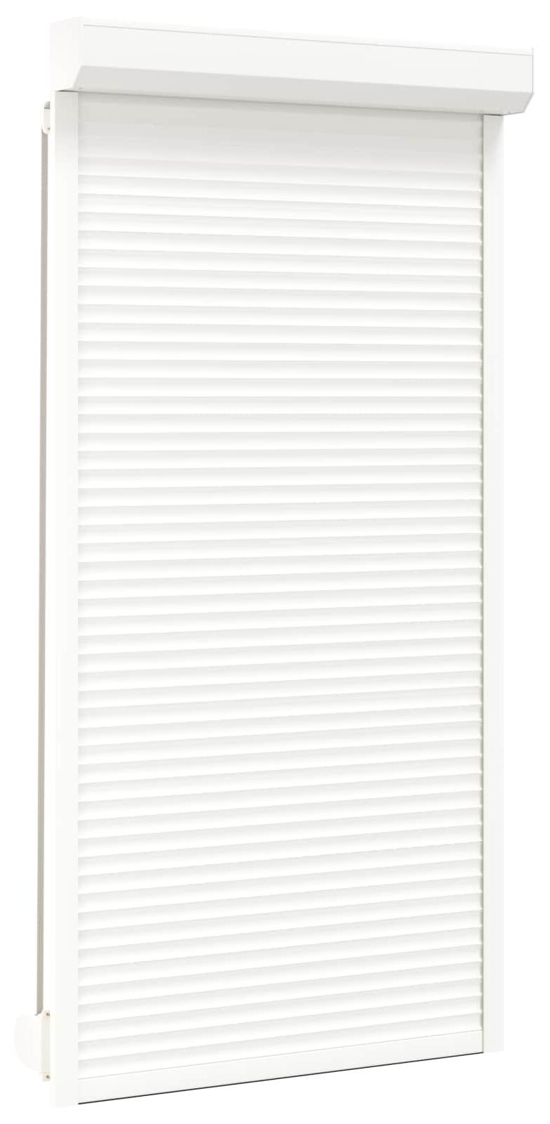 Rollladen Weiß 110 x 220 cm Aluminium und Polyurethan