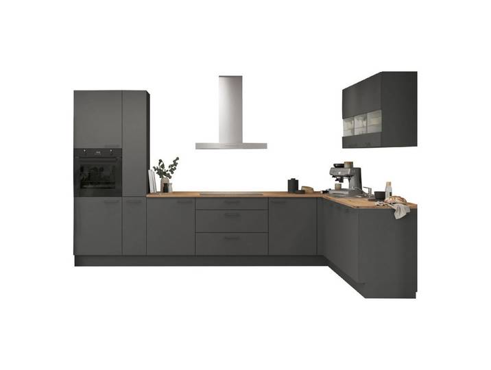 nobilia® Winkelküche Ulla, individuell anpassbar, gratis Küchenplanung mit Profis, (Breite 613.2 cm), vormontiert, wahlw. mit E-Geräten, inkl. Lieferung