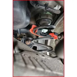 KS TOOLS Audi und Seat Teleskop-Centerspanner-Satz für innenliegende Federn 11tlg. - 500.8765