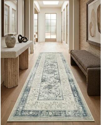 Garvee Vintage Botanical Grove Washable Area Rug
