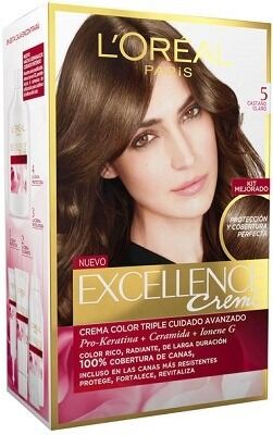 L'Oréal Paris Excellence Creme Permanent Hair Color 5 Castaño Claro