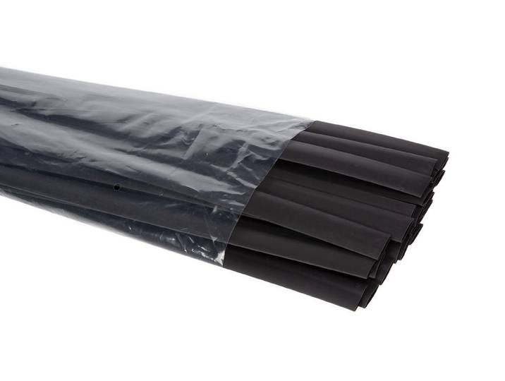 Thermische krimpkous 9 mm - zwart - 25 stuks (25 stuks)