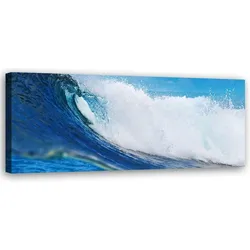 WANDBILD blaue welle