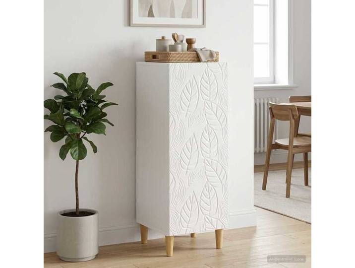 Buffet - - Bahut - Bois ingénierie - Blanc brillant - 33x34 5x90 cm 166yfa45u