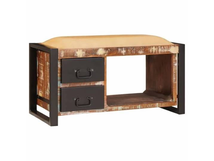 VIHHQGC Sitzbank mit Stauraum Mehrfarbig 80 x 35 x 40 cm für Wohnzimmer Industriedesign, verstecktes Fach, robuste Qualitätsmaterialien, pflegeleichte Oberfläche, vielseitig einsetzbar