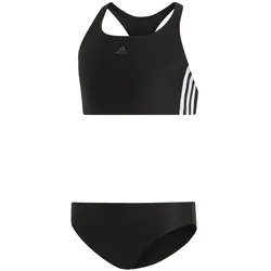 adidas Fit 3-Streifen Bikini Kinder schwarz/weiß 164