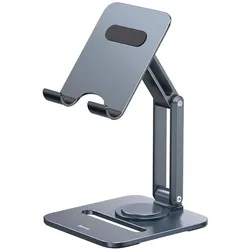 Baseus Desktop Biaxial Foldable Metal Stand (for Tablets) Space Grey, Tablet Halterung, Grau