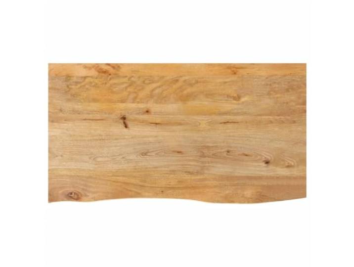 GHVBNMF Tischplatte Massivholz Mango 100x60x2,5 cm mit Baumkante Rustikale Ersatztischplatte aus Mango-Massivholz mit Naturkante für individuelle Esstische im Wohnzimmer oder Büro.