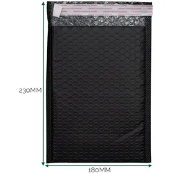 Black Poly Bubble Envelope (180x230+40mm)