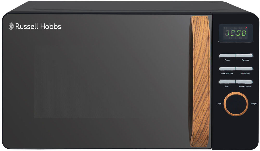 Russell Hobbs RHMD714G-MN Scandi Compact Digital Microwave 17L Grey Black 25.6cm H X 45.1cm W X 32.6cm D