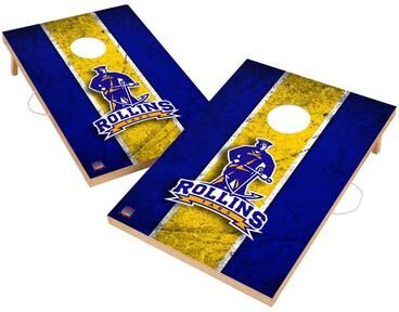 Skip's Garage Vintage Rollins College Tars Regulation 2x4 Cornhole Set