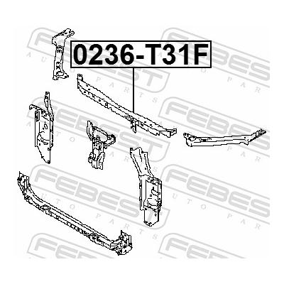 FEBEST Frontverkleidung 0236t31f für NISSAN
