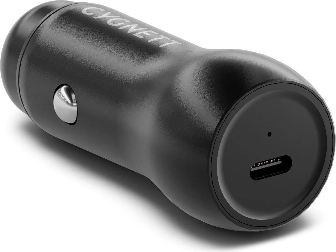Cygnett USB-C autolader 30W Power Delivery zwart