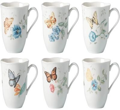 Lenox Butterfly Meadow 6-Piece Mug Set Multi