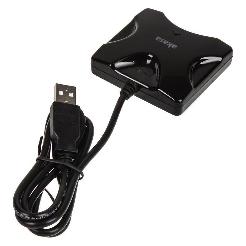Akasa AK-CR-03BKV2 SmartCard-Leser (USB 2.0) (AK-CR-03BKV2)