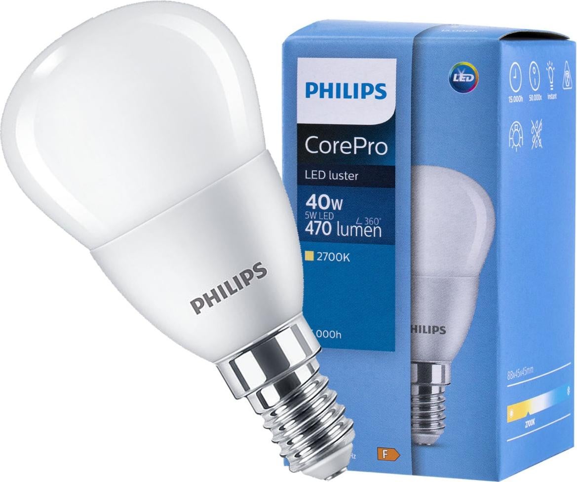 Philips CorePro LEDluster druppelvorm 5-40W/827 E14 470lm