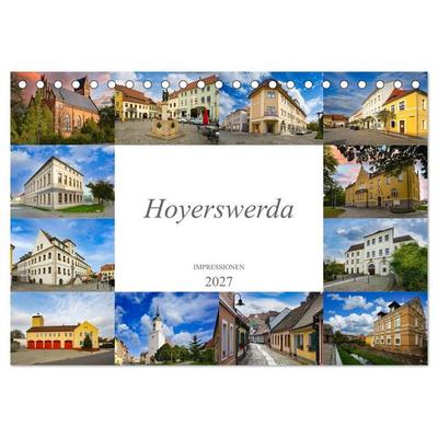 Hoyerswerda Impressionen (Tischkalender 2027 DIN A5 quer), CALVENDO Monatskalender