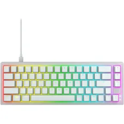 CHERRY xtrfy K5V2 65% / US / WHITE (US, Kabelgebunden), Tastatur, Weiss