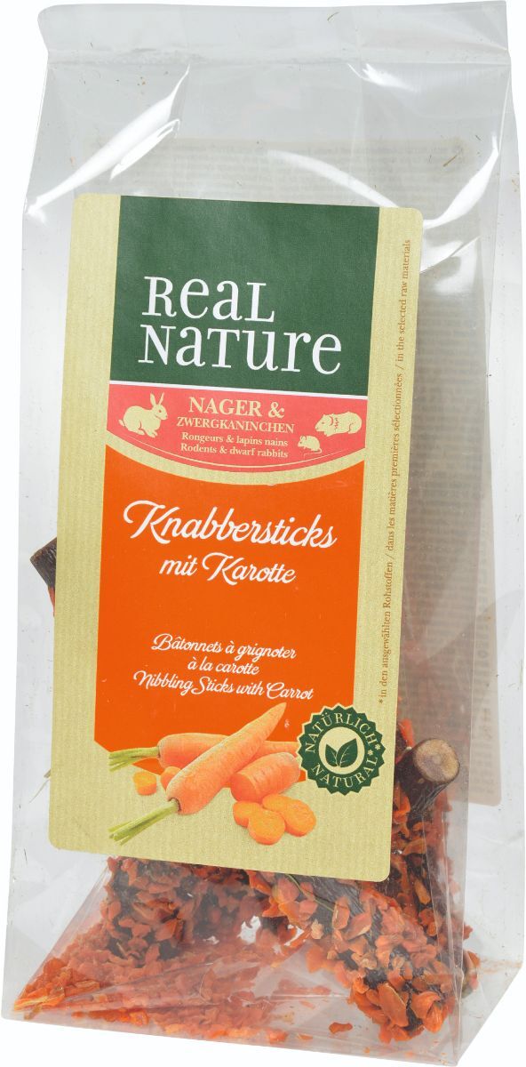 Real Nature Snack Roditori Sticks 75G CAROTE