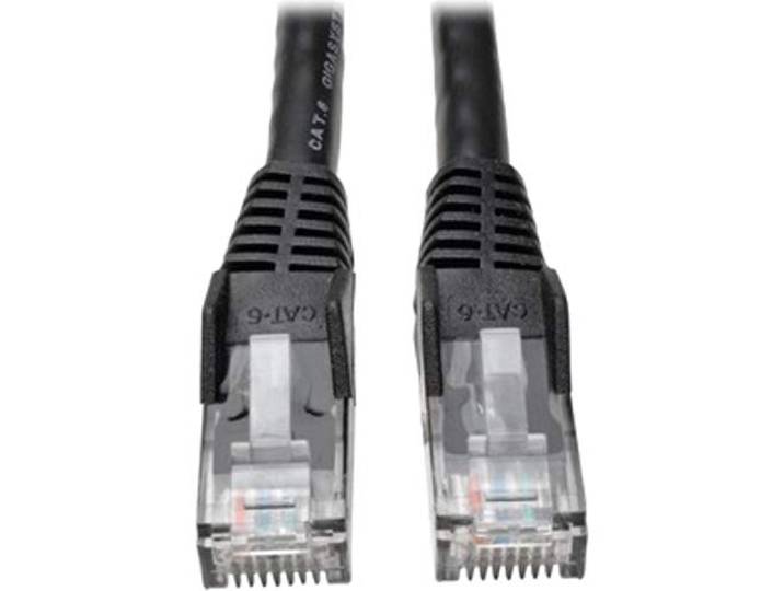 Tripp Lite Cat6 Gigabit Ethernet Snagless gegoten patchkabel 24 AWG 550MHz Premium UTP, Zwart, RJ45 M/M 35' (N201-035-BK)