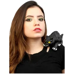 Ghoulish Schwarze Katze Schulterschreck