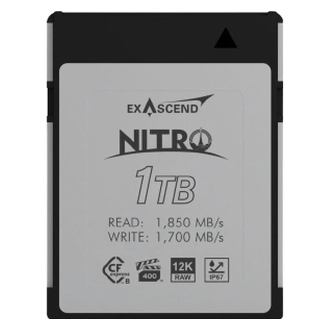 Exascend CFexpress Card Type B 1TB R1850/W1700 Nitro Serie (Neuheit) (1000 GB, CFexpress Typ B) (ES117872)