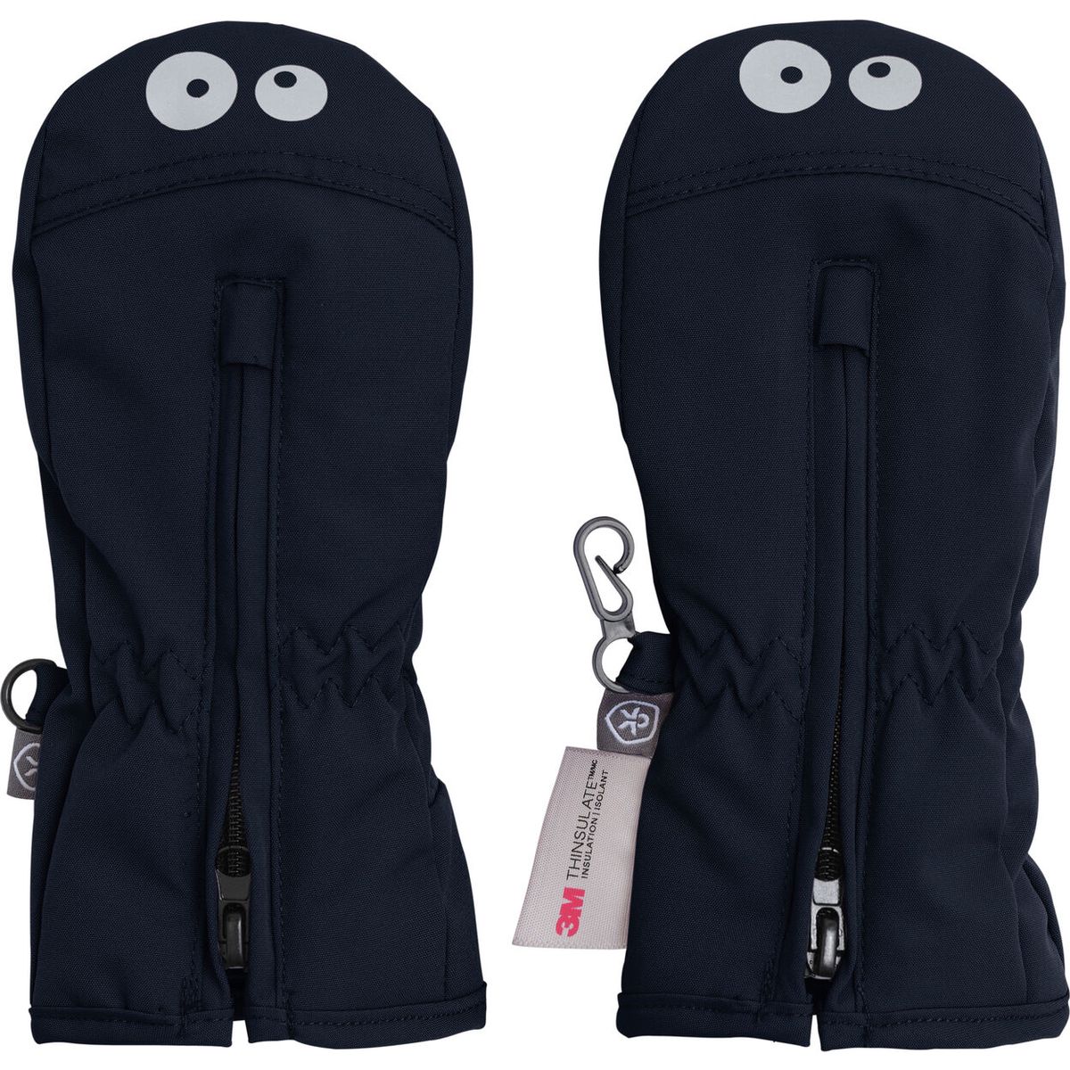 Color Kids Mittens W. Zipper 743011 total eclipse (7850) 2-4 year 743011-7850-2-4 year