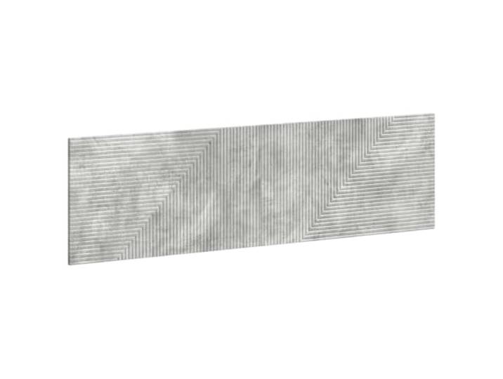 Makastle Kopfteil Betongrau Holzwerkstoff 180x50 cm Wandmontage