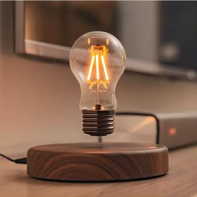 Uplift Essentials Magnetic Levitation Lamp Floating Glass LED Bulb Desk Decoration circular Chassis