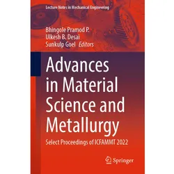 Advances in Material Science and Metallurgy, Fachbücher