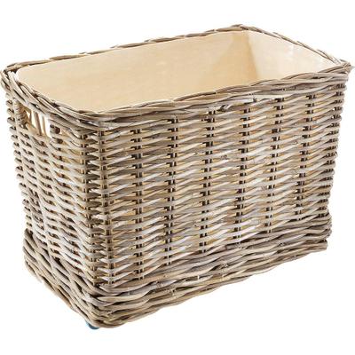 Kaminholzkorb LOCKER, grau, Maße(B/T/H):(72/44/49), Rattan, Aufbewahrungsboxen, 72/44/49 cm