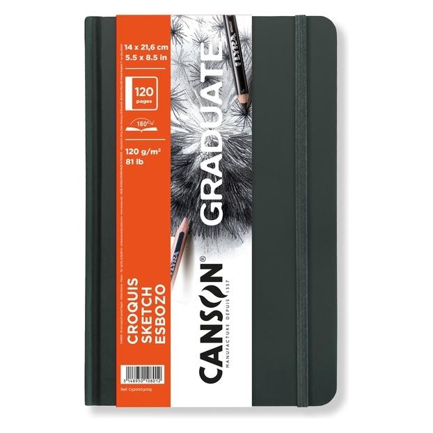 Canson Skizzenbuch Graduate 52 Blatt 140g/m² 14x21cm (Harter Einband) (72023599)