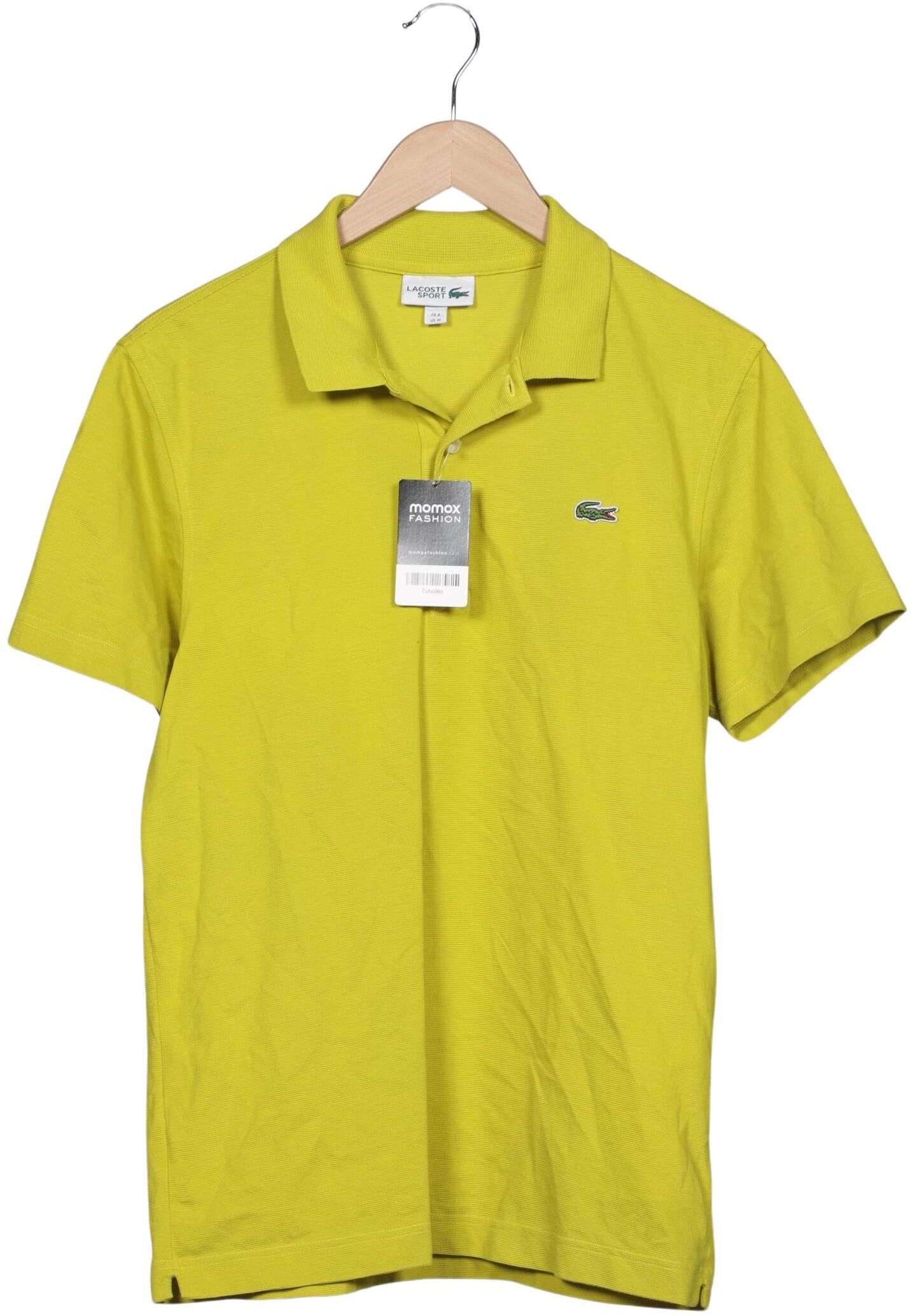 Lacoste Sport Herren Poloshirt, Gelb, Gr. M, Baumwolle - Second Hand